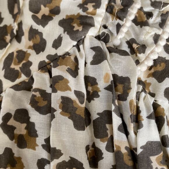 Valiante Women’s One Shoulder Mini Animal Print Flutter Sleeve Dress - Picture 7 of 7